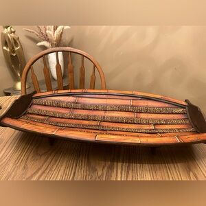 Bamboo basket bowl - large 26" x 13"